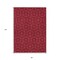 Homeroots 8' X 10' Red Black And Ivory Geometric Washable Indoor Outdoor Area Rug 596761 - alternate 9