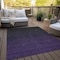 Homeroots 3' X 5' Eggplant Purple And Charcoal Abstract Washable Indoor Outdoor Area Rug 588936 - alternate 6