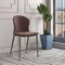 Leisuremod Mosaic Collection Modern Dining Chair in Plum Purple Fabric, 4PK MC44PR4 - alternate 4