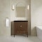 James Martin Vanities Myrrin 30" Single Vanity, Mid-Century Walnut w/ 3 CM Phantome Eclos Top 485-V30-WLT-3PHT - alternate 6
