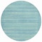 Homeroots 8' Aqua And Ivory Round Striped Washable Indoor Outdoor Area Rug 631475 - alternate 6