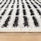World Rug Gallery Bohemian Stripe Lines Shag Area Rug 2 ft x 3 ft White WR128WHITE2X3 - alternate 8