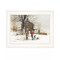 Homeroots The Joy of Snow 2 White Framed Print Wall Art 407375 - alternate 1