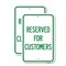 Signmission Reserved for Customers, 18'' X 24'' 2 Signs, Heavy Gauge Aluminum, 2PK A-1824-2PACK-23213 - alternate 1