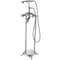 Anzzi Suni 3-Handle Claw Foot Tub Faucet with Hand Shower in Brushed Nickel FS-AZ0052BNR - alternate 1
