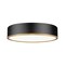 Z-Lite Bradley 1 Light Flush Mount, Matte Black and Modern Gold, 20.25 In W 1018F20-MB-MGLD-LED - alternate 1