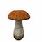 Homeroots 15in Orange And White Polyresin Mushroom Outdoor Statue 523603 - alternate 1