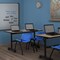 Regency Kobe Flip-Top Training Nesting Table W/ 2 M Stack Chairs, 60 in W, 30 in L, Noble Oak MKFT6030NO47BE - alternate 7