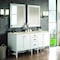 James Martin Vanities Addison 72" Double Vanity, Glossy White, w/ 3 CM Tajnar Eclos Top E444-V72-GW-3TJR - alternate 4