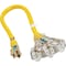 Yellow Jacket 2 Ft. 12/3 Contractor Grade Power Block Extension Cord 2882 - alternate 3