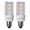 Bulbrite 35w Equivalent T4 Dimmable (E12) Candelabra Screw Base Soft Wht Lght Clear LED Lght Bulb, 3000K, 2PK 861519 - alternate 1