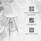 Leisuremod Cresco Acrylic Barstool - Modern ABS Plastic Counter Stool with Steel Legs & Footrest CRBL-30WG - alternate 5