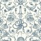 York Wallcoverings Deep Sea Toile Blue Wallpaper HO3361 - alternate 1