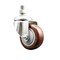Service Caster 3 Inch 316SS Maroon Polyurethane Wheel Swivel 1/2 Inch Threaded Stem Caster SCC SCC-SS316TS20S314-PPUB-MRN-121315 - alternate 1