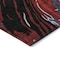 Homeroots 3' X 5' Black Red And Gray Abstract Washable Indoor Outdoor Area Rug 600210 - alternate 7