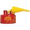 Eagle 1 Gal. Type I Galvanized Steel Gasoline Safety Fuel Can Red UI-10-FS - alternate 2