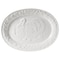 Gibson Home 18.75 Inch Ceramic Oval Turkey Platter in White 2011.01 - alternate 1