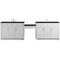James Martin Vanities Bellshire 120" Dual Vanity Set with 24" Make-Up Counter, Bright White w/3 cm Phantome Eclos Top 660-VMC120-BW-3PHT - alternate 1