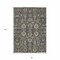 Homeroots 3' X 5' Gray Silver And Beige Oriental Washable Indoor Outdoor Area Rug 582074 - alternate 7