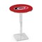 Holland Bar Stool Co 36" Chrome Carolina Hurricanes Pub Table, 36" dia. Top L217C3636CarHur - alternate 1