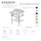 Kingston Brass 30-Inch Carrara Marble Console Sink with Brass Legs and Shelf, 8-Inch, 3-Hole LMS3030MBB7 - alternate 2