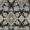 Homeroots 9' X 12' Black Gray And Brown Oriental Washable Indoor Outdoor Area Rug 597666 - alternate 9