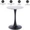 Leisuremod Bristol Round MDF Dining Table - Pedestal Base Kitchen Table, Modern Style BTBL-B24MWT - alternate 8