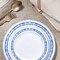 Smarty Had A Party White w/Blue and Silver Royal Rim Plastic Dinnerware Set (120 Dinner Plates+120 Salad Plates), 240PK 970BLSVP-CASE - alternate 10