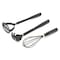 Gibson Home Hampsbridge 10 Piece Nylon Kitchen Tool Set and Utensil Crock in Black and Gold 138516.1 - alternate 8