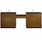 James Martin Vanities Bellshire 96" Dual Vanity Set w/24" Make-Up Counter, Honey Oak w/3 cm Charcoal Soapstone Silestone T 660-VMC96-HNO-3CSP - alternate 1