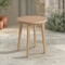 Alaterre Furniture Alaterre Lusso Outdoor Side Table with Slatted Top for Patio or Poolside Natural Finish 80-OUTD-LUSSO-SDTB - alternate 4