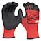 Milwaukee Tool Work Gloves, Cut Level A3 , Dipped , Nitrile , Sandy , L 1 PR 48-73-8132 - alternate 4