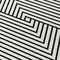 Homeroots 9' X 12' White And Black Geometric Washable Indoor Outdoor Area Rug 612164 - alternate 9