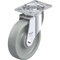 Blickle Swivel Plate Caster, Gry Nyln, 8", 2000 lb. LH-SPOG 201K-16 - alternate 1