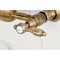 Kingston Brass Two-Handle Wall Mount Bridge Kitchen Faucet, Antique Brass KS1263TAL - alternate 5