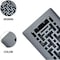 Sierra Grates 4 in. H X 12 in. W Powder Coat Steel, Granite Grey Floor Register ORI412-GRY - alternate 3
