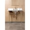 Kingston Brass 36" Carrara Marble Console Sink Set w/ Faucet in Carrara Marble White/Brushed Brass CKVPB3622M87 - alternate 5