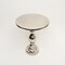 Homeroots 26" Silver Aluminum Round Pedestal End Table 634161 - alternate 7
