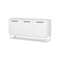 Homeroots 59in White Accent Cabinet With Six Shelves 568894 - alternate 6