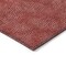 Homeroots 8' X 10' Red And Ivory Geometric Washable Indoor Outdoor Area Rug 602392 - alternate 9