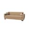 Homeroots 84" Brown Chenille Convertible Futon Sleeper Sofa With Toss Pillows And Storage 607119 - alternate 7