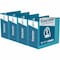 Davis Group Easyview Premium, Angle D Ring, Customizable, View Binder, (Turquoise Blue, 5"), PK4 8407-52-04 - alternate 1