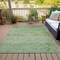 Homeroots 5' X 8' Artichoke Green And Ivory Abstract Washable Indoor Outdoor Area Rug 631582 - alternate 8