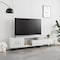 Leisuremod Avery TV Stand with MDF Cabinet and Powder Coated Steel Legs, White ATS69W - alternate 15