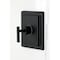 Kingston Brass Single-Handle Pressure Balanced Tub and Shower Faucet, Matte Black KB5890CML - alternate 5