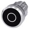Siemens Pushbutton, 22 mm, round, metal, shiny, black, inscription: O 3SU1050-0AB10-0AD0-ZY19 - alternate 1