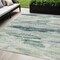 Homeroots 5' X 8' Mint Green Ivory And Denim Blue Abstract Washable Indoor Outdoor Area Rug 612534 - alternate 1