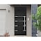Vdomdoors Steel Door Deux 1105 Black Enamel Transom Window Sidelite Stainless Inserts Entry Door Painted W36x DEUX1105EXD-BLK-W36xH80+16-LH-O - alternate 5