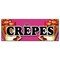 Signmission CREPES BANNER SIGN crepe pancake fruit signs fresh made French hot B-Crepes - alternate 1