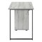 Homeroots 47" Gray and Black Wood and Metal Sled Computer Desk 489907 - alternate 8